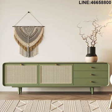 免運 開立發票 電視櫃 收納櫃 儲物櫃 落地櫃 背景櫃 茶幾電視櫃組合儲置物北歐客廳家用現代簡約彩色烤漆電視機落地櫃 支持訂製