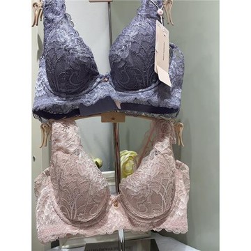 黛安芬專柜正品薄款經典舒適透氣大胸顯小蕾絲女文胸內衣 16-8865