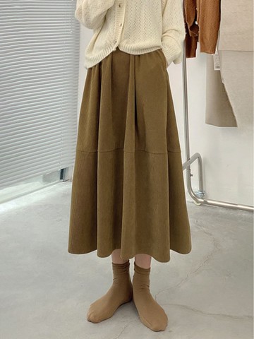 燈芯絨裙／百搭不挑人不挑身形 經典款－【350613】