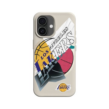iPhone 16 SolidX 貝殼灰 - NBA - 拼接系列-洛杉磯湖人 L.A. Lakers - Style Mix
