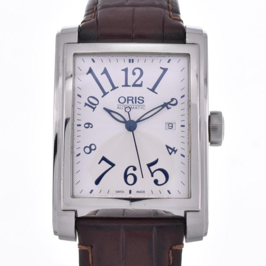 ORIS オリス レクタンギュラー デイト 7657 自動巻き 裏スケ ORIS】オリス レクタンギュラーデイト 7657 自動巻き メンズ M
