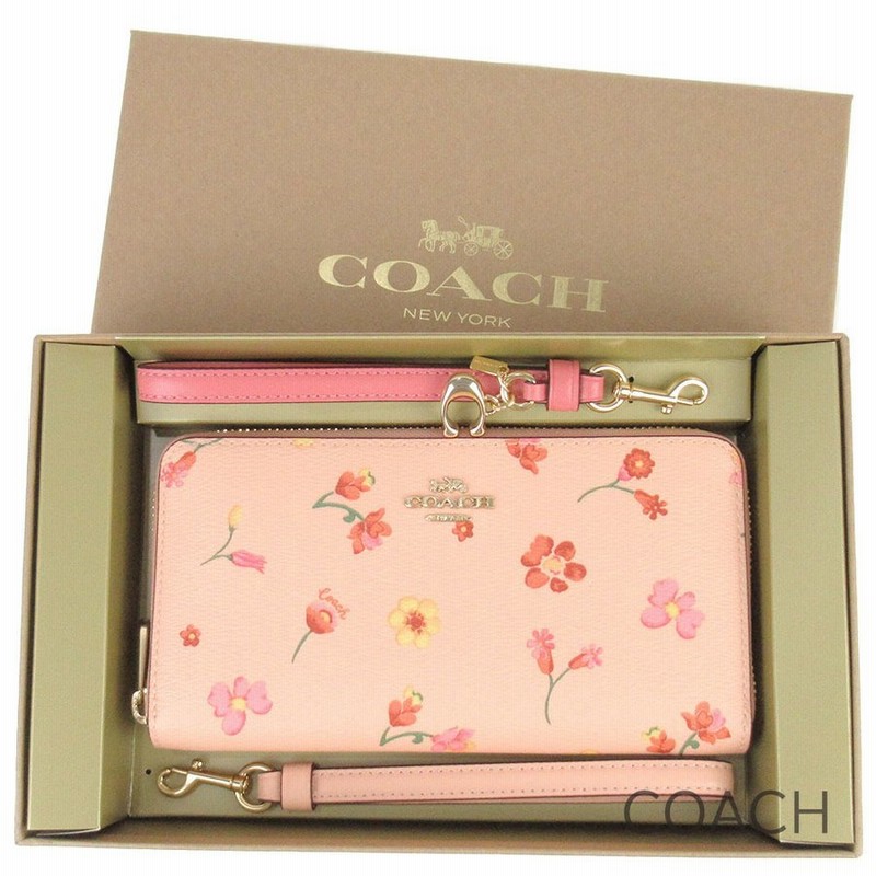 コーチ 長財布 レディース Coach 専用箱付き 花柄 ストラップ2本付き 通販 Lineポイント最大0 5 Get Lineショッピング