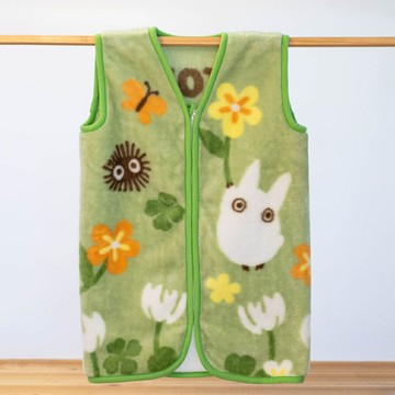 真愛日本 兒童 毛絨毯 保暖背心 L 龍貓日記 龍貓totoro 宮崎駿 吉卜力 背心外套 保暖馬甲 保暖外套