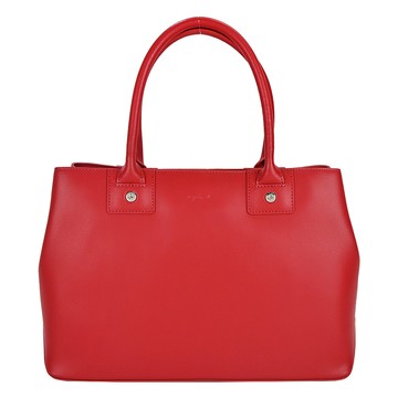 agnes b. 壓印LOGO手提公事包-小/紅 _廠商直送