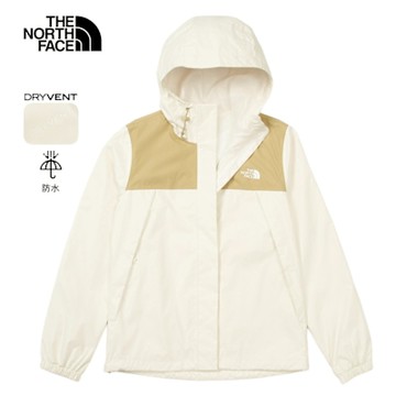【The North Face 官方旗艦】北面女款白色DryVent防水透氣衝鋒衣｜5K2XROR 外套