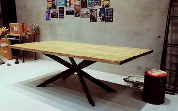 工業風_造型桌腳實木會議/工作/餐桌**提供客製化服務**