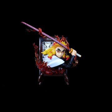 鬼滅之刃Q版炎柱杏壽郎擺件 炎柱相框冰箱貼動漫二次元