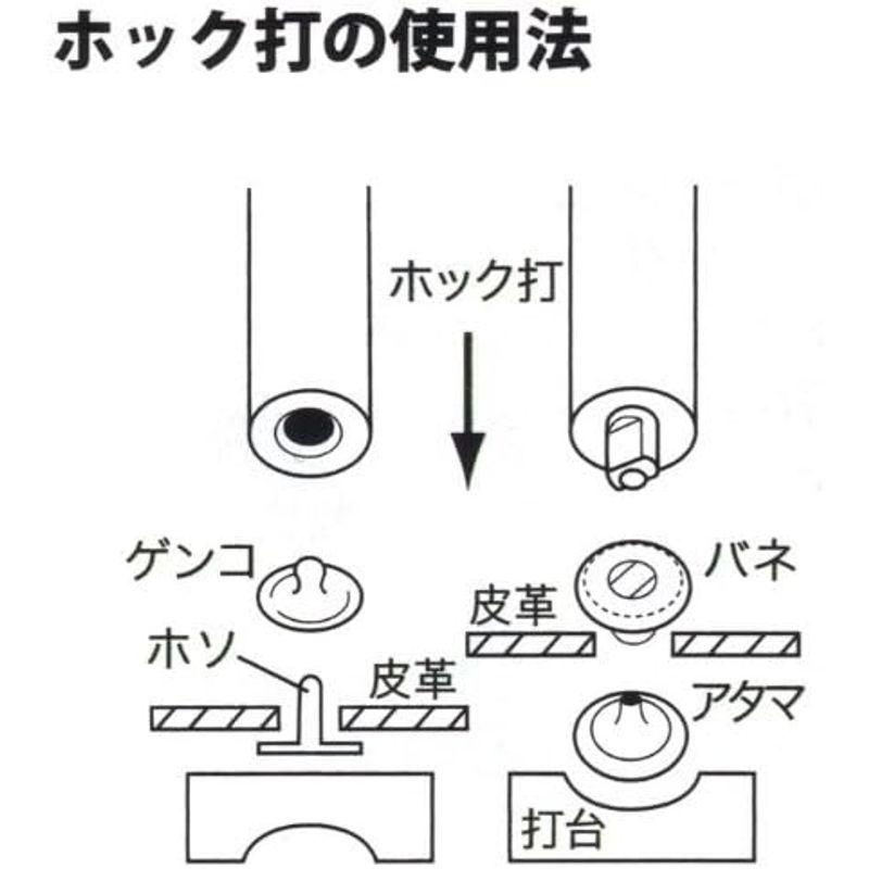 クラフト社 レザークラフト用 ホック打セット 大 8471-02