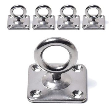 把手世界 不鏽鋼旋轉環形掛鉤 大  鉻色  5個