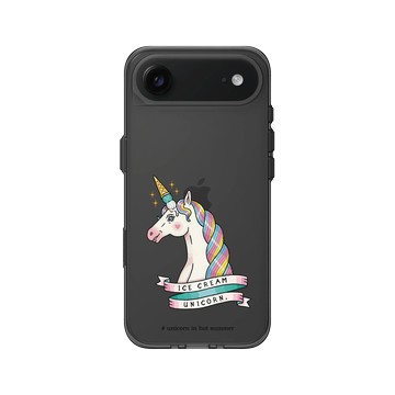 iPhone Air Clear (相機按鈕) 酷墨灰 - 保羅先生 Mr.Paul - 甜筒獨角獸