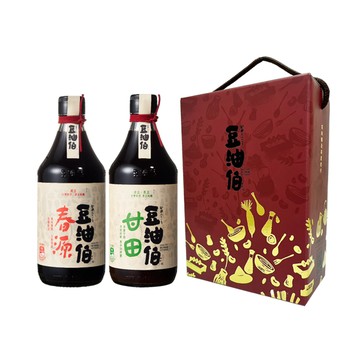 【沾滷萬用組】春源醬油1入＋甘田醬油1入--常溫運送
