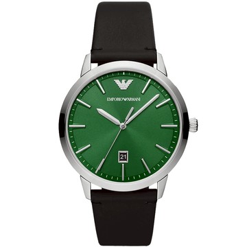 Emporio Armani 亞曼尼 時尚紳男大三針日期手錶 送禮首選-43mm AR11509