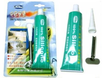 中性矽膠100% Silicone 防水、黏著、修補、填縫用 白色 (VXR-003)