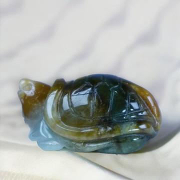 【吉祥‧長壽】飄紅翡翠烏龜擺飾 | 天然緬甸玉翡翠A貨 | 送禮