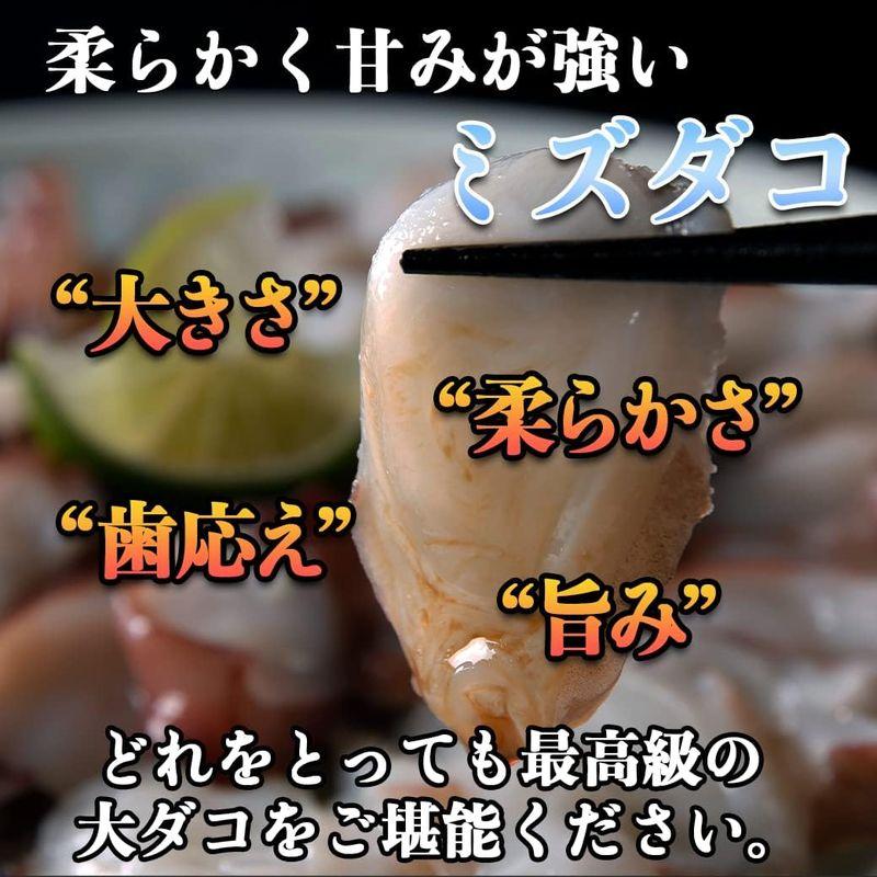 生冷凍北海道産 大ダコ(みずだこ) 500g お取り寄せギフト 海鮮 刺身 しゃぶしゃぶ