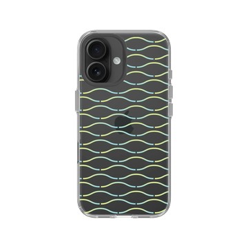 iPhone 16 Clear Case（相機按鈕） 透明 - Ocean Collection: Let's Sea 海洋系列：一路向海 - 海波交響（魚游）