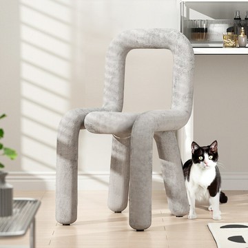 APP下單享點數9% 網紅靠背椅子家用輕奢高級設計師餐椅成人臥室椅子創意異形椅子