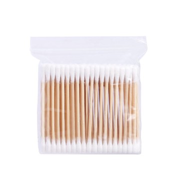 棉花棒100入 雙頭化妝棉棒 掏耳清潔用品 挖耳棒 隨身包木頭棉棒 客製化禮品專家5652