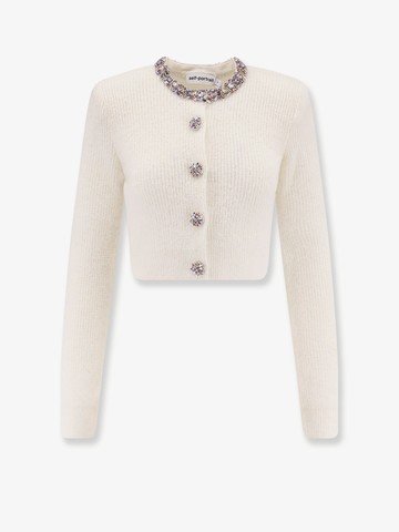 Alpaca blend cardigan with rhinestones - SELF PORTRAIT - gender_Woman