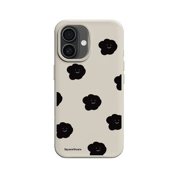 iPhone 16 SolidX 貝殼灰 - Square Studio 方坊 - 飄浮 Emo