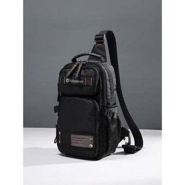 華朗迪爾大容量單肩包男胸包男夏季斜挎包男牛津布背包戶外帆布包