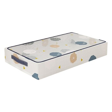 iSFun 床下收納箱 防潮防塵棉被衣物收納 60x40x20cm  1個  七里香 白色