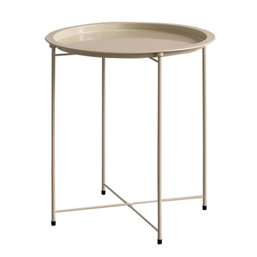 【RICHOME】派列特圓盤摺疊桌黑