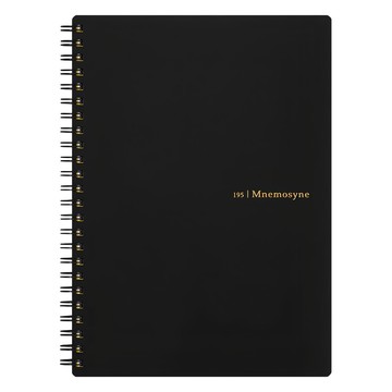 maruman 7mm橫線線圈便條本 A5 80頁  黑色  1本