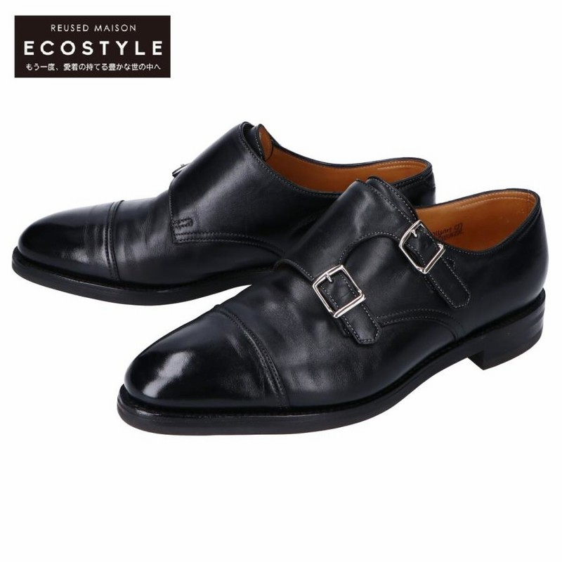 98 ファッション JOHN LOBB ブラック ダブルモンクストラップ