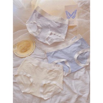 奶皮果凍~天然素肌棉質立體愛心短褲大碼簡約無痕裸感女生內褲女