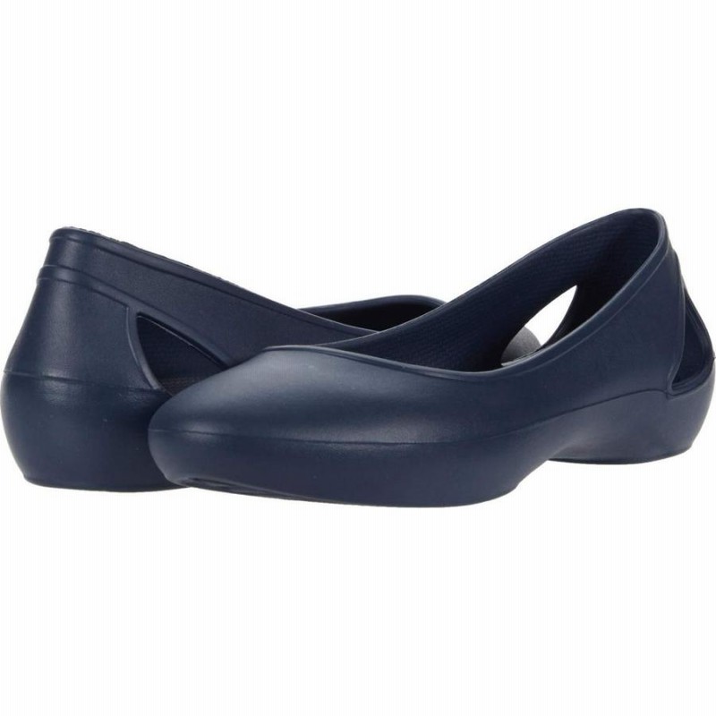 クロックス Crocs レディース スリッポン フラット シューズ 靴 Laura Flat Navy 通販 Lineポイント最大0 5 Get Lineショッピング