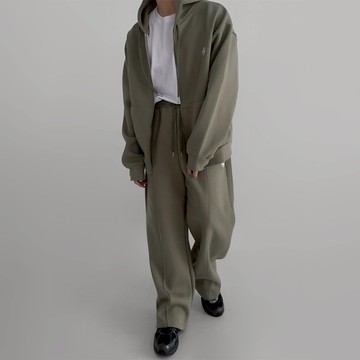 正韓MOLE刺繡小標純棉連帽套裝 4色 YUPPIE 現貨優惠商品