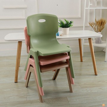 小凳子矮凳帶靠背塑料兒童四腳膠椅幼兒園小孩寶寶小椅子家用矮款