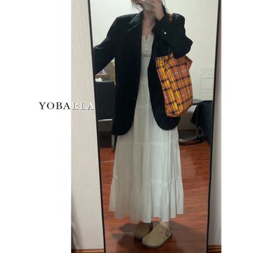 白色高腰蛋糕裙女秋季新款大碼顯瘦胖mm中長款梨形身材a字半身裙