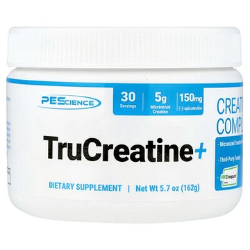 PEScience, TruCreatine+，複合肌酸，5.7 盎司（162 克）