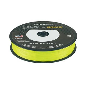 SPIDERWIRE 4股編織蜘蛛線 DURA-4 BRAID  150m  螢光黃  1個