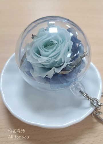花語隨行_專屬永生花鑰匙圈