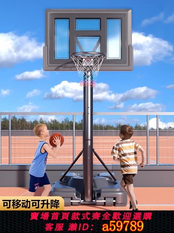 【全網低價 可打統編】籃球架可移動戶外家用升降兒童籃筐成人室內外籃板標準籃球投籃框