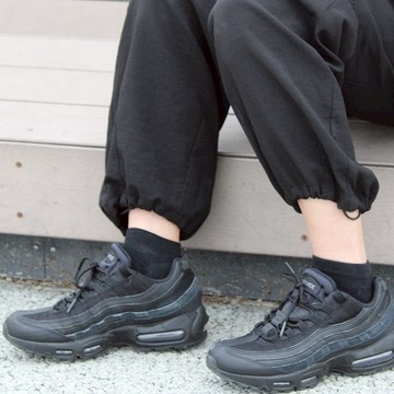 休閒襪 黑M(SKR-178M)