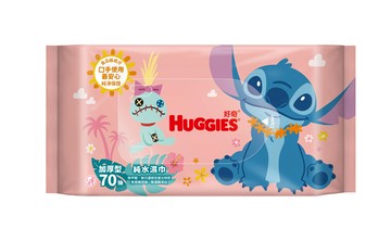 好奇純水嬰兒濕巾加厚型70抽-迪士尼(包裝隨機出貨)