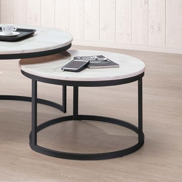 AS雅司-克里斯石面白色小茶几(兩色)-60*60*39.5cm