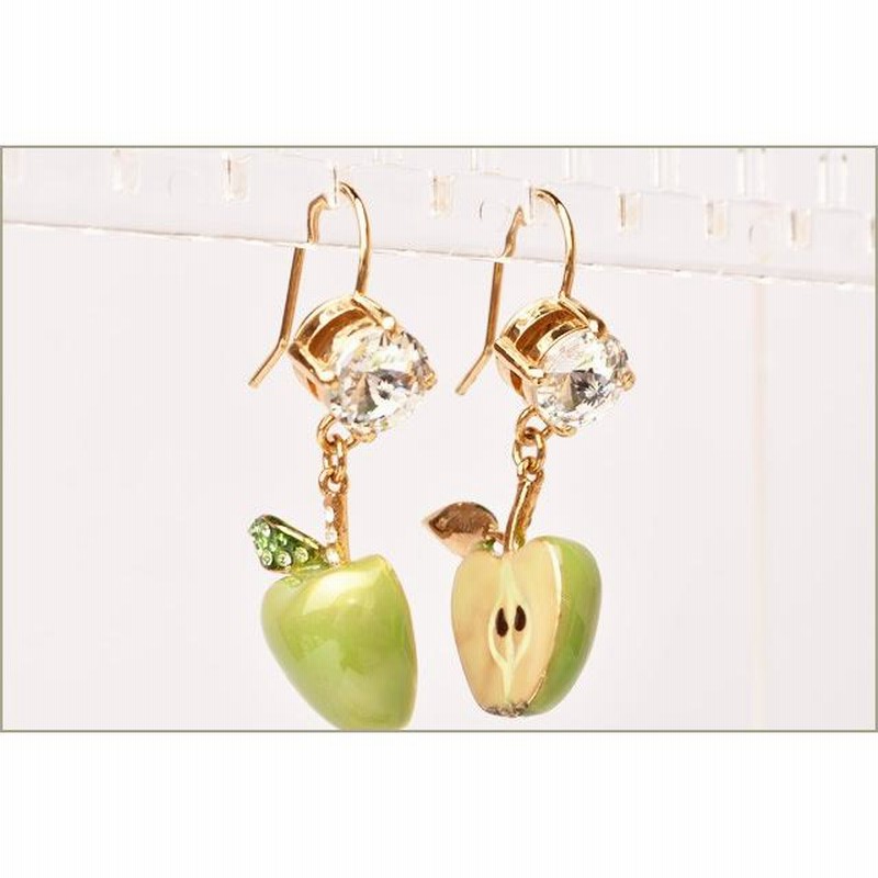 中古】 ミュウミュウ MIUMIU ピアス フック パイナップル ライン