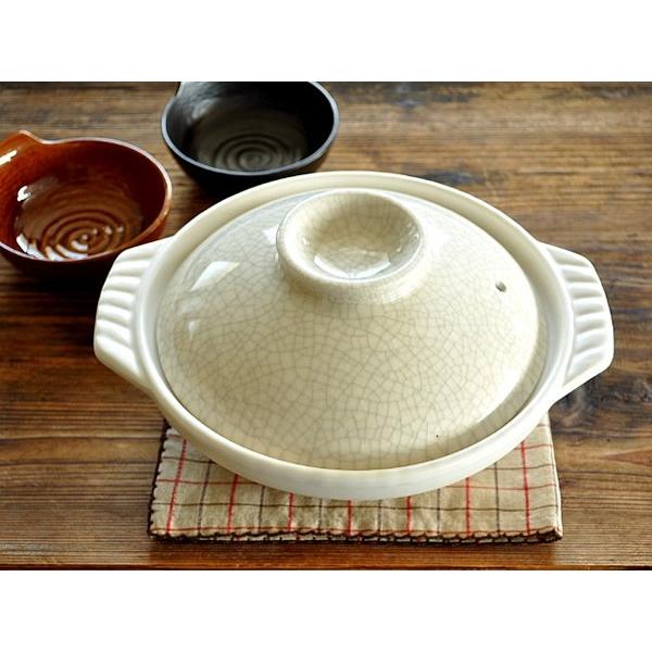 食器 和食器 おしゃれ 土鍋 墨貫入土鍋8号（浅型） モダン 日本製 万古焼 二人用〜三人用 | LINEショッピング