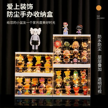 🌸好貨優選🌸 亞克力透明防塵盒 防塵手辦收納盒 收納展示架 樂高手辦 公仔透明展示櫃 桌面收納 桌面置物架