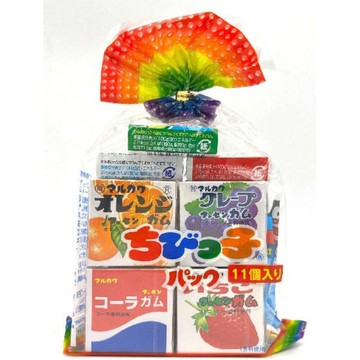 *貪吃熊* 日本 丸川製菓 口香糖 水果味  柳橙味 草莓味 葡萄味 可樂味 優格味 青蘋果味 綜合水果風味