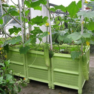 陽台蔬菜種植箱神器樓頂特大花盆家用種菜盆塑膠室外家庭菜園架子 名創家居館DF