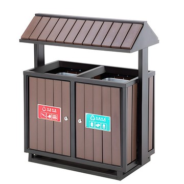 戶外垃圾桶不銹鋼環衛垃圾箱公園景區環衛果皮箱大號城市垃圾分類[DD080109]