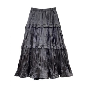 虧本~特價清倉~現貨~女2024秋冬新款松緊高腰中長款半身裙628L