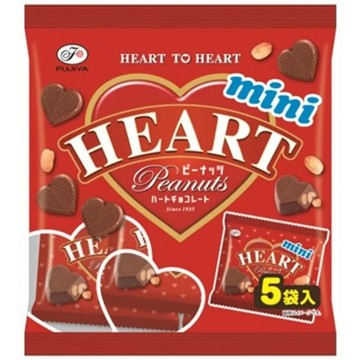 不二家花生心型巧克力85g