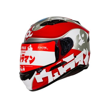 SOL SF-6 / SF6 超人力霸王 內藏式墨鏡 浮動式鏡座 EPS 完全防護 全可拆洗 全罩 安全帽